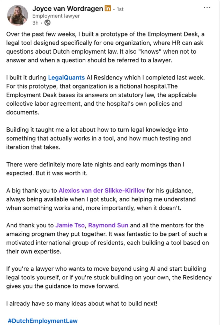 LinkedIn post by Joyce van Wordragen